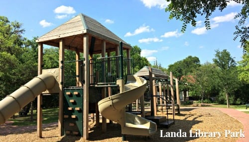 Landa Library Park in San Antonio, Texas