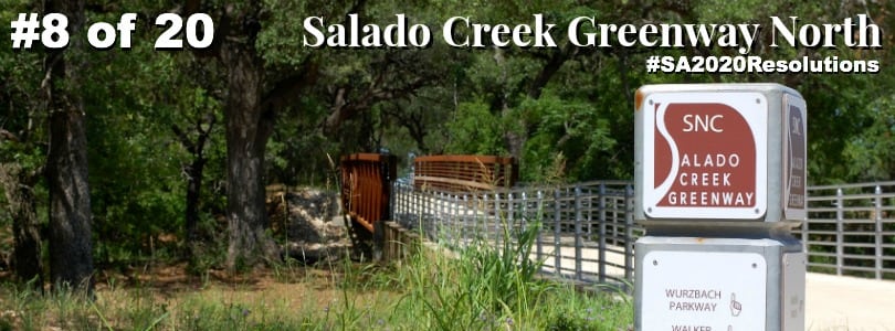 Salado Creek Greenway North in San Antonio, Texas (#8 for #SA2020Resolutions)