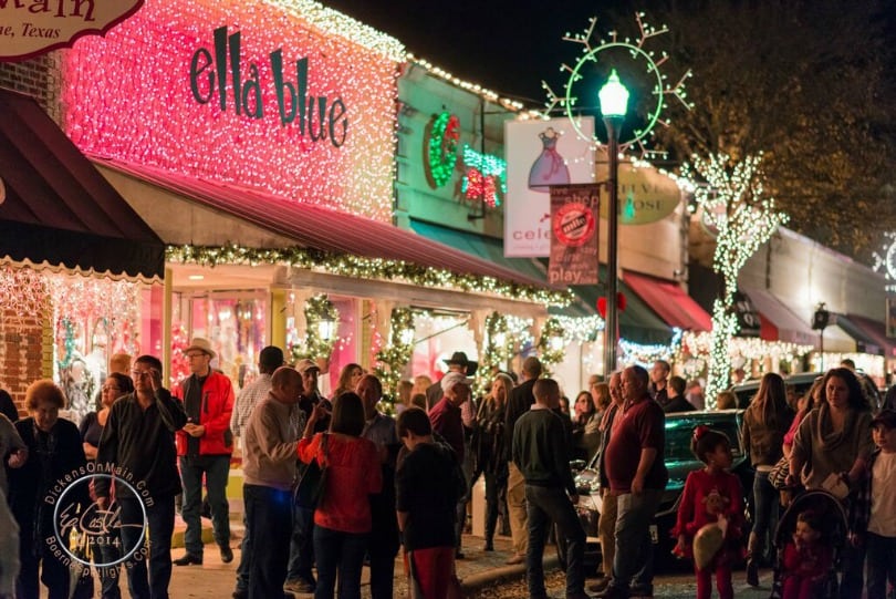 2015 Dickens on Main, a free festival during Thanksgiving weekend in Boerne, Texas