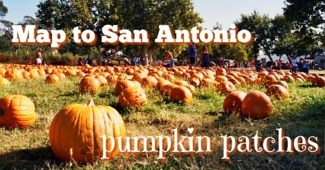 A map to San Antonio Pumpkin Patches