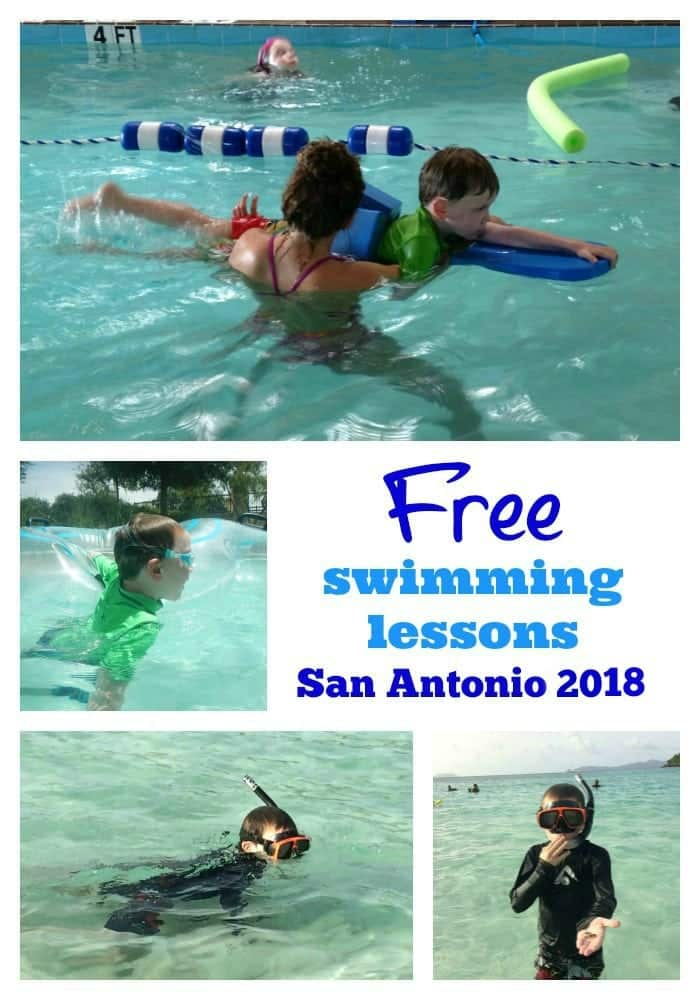 Free swimming lessons in San Antonio in 2018