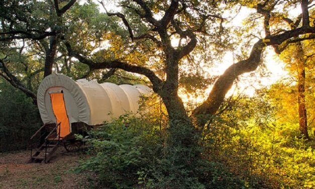 For Refresh or Sponsored Post – You Can Stay in This Covered Wagon Just Two Hours East of San Antonio