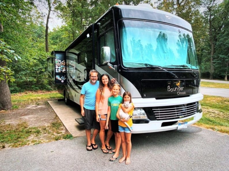 RVshare Family in Front of RV