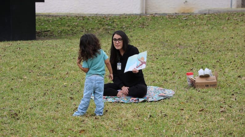 Outdoor storytime