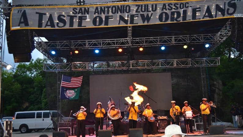 Perfomers at a taste of new orleans