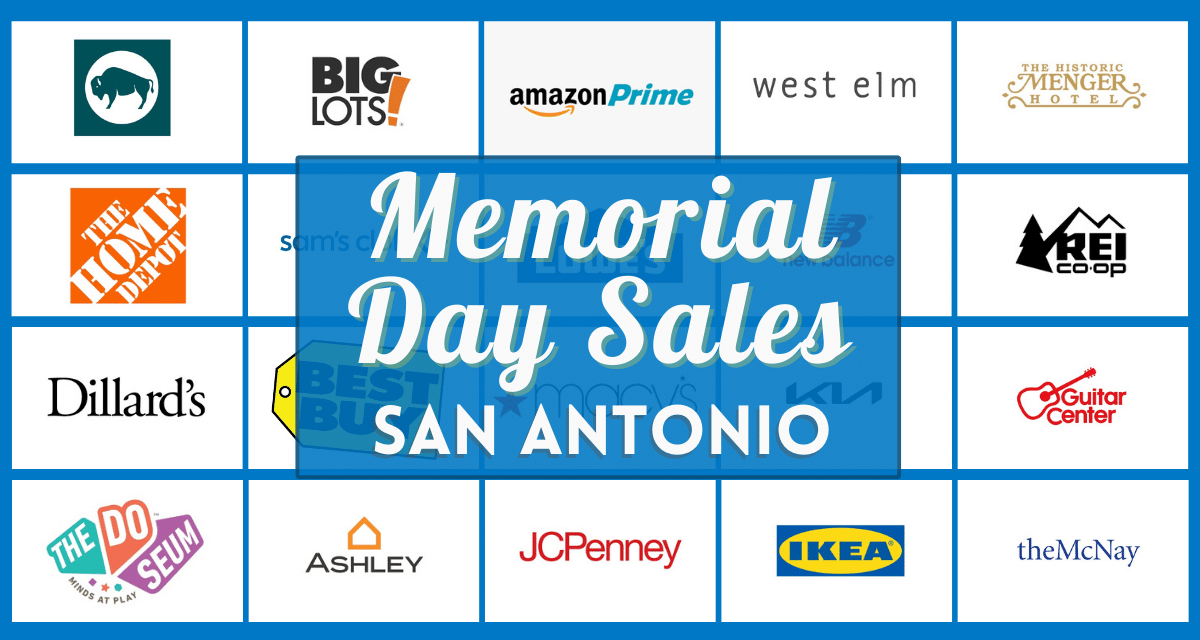 Memorial Day Sales in San Antonio – over 70 verified deals, discounts, and freebies from Local restaurants and retail stores!