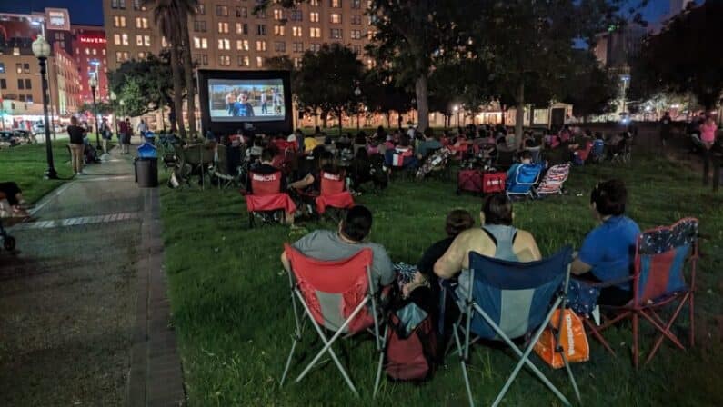 Movies by Moonlight at Travis Park