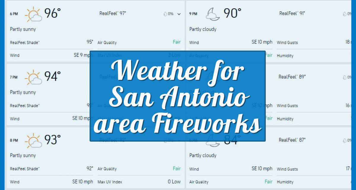 Will Weather Play Spoilsport at Your Favorite Fireworks Event in San Antonio?