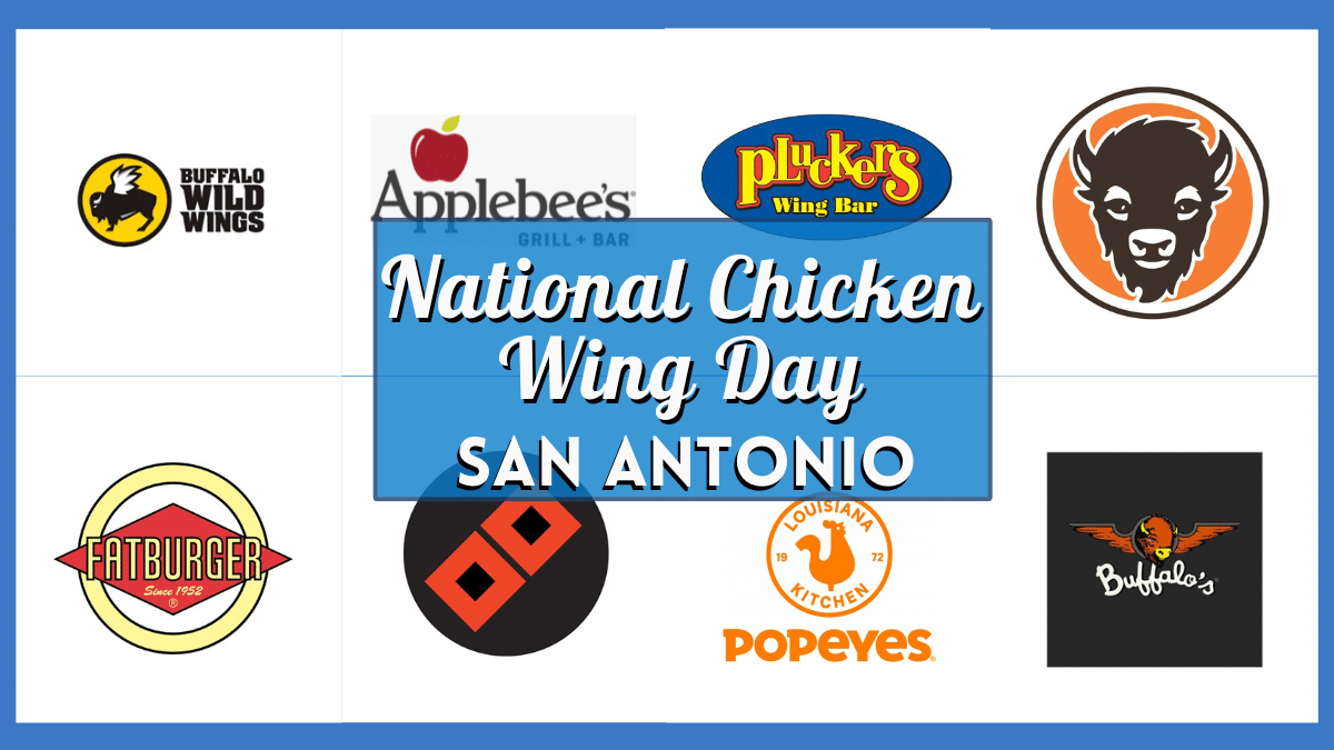 National Chicken Wing Day San Antonio - Collage