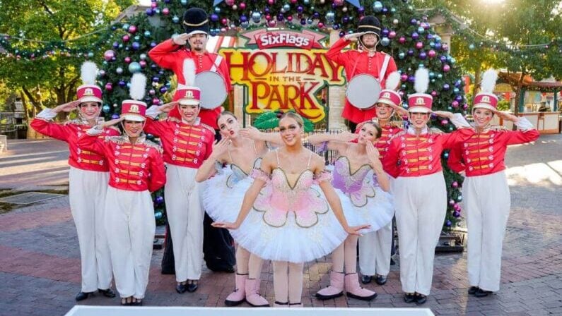 Free and fun events in San Antonio November 21 - 23 2025 - Six Flags Fiesta Texas presents Holiday in the Park