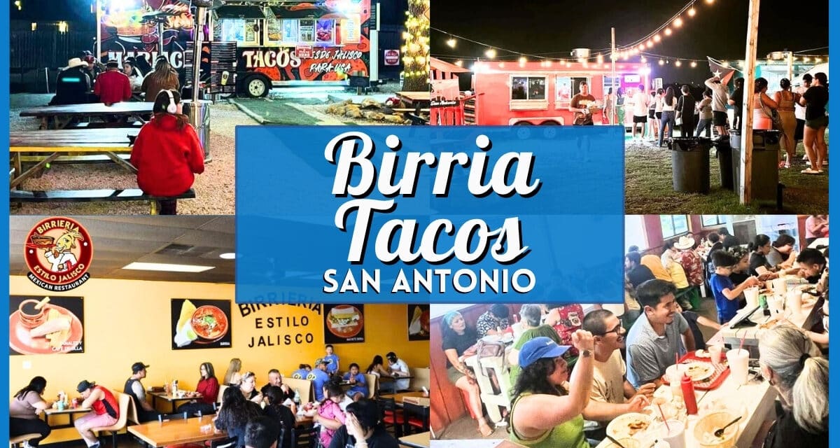 The Best Birria Tacos in San Antonio with Cheesy Consomé